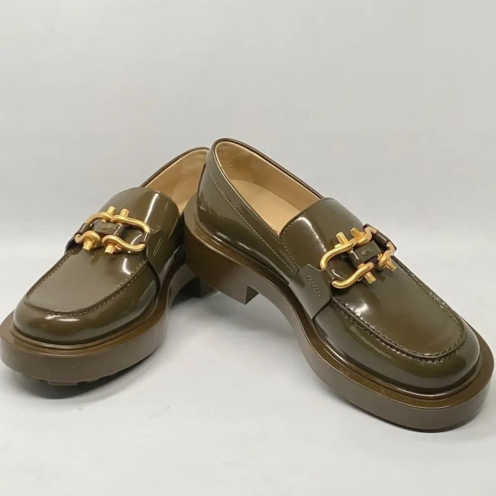 Bottega Veneta  Monsieur Leather Chunky Loafers size 36